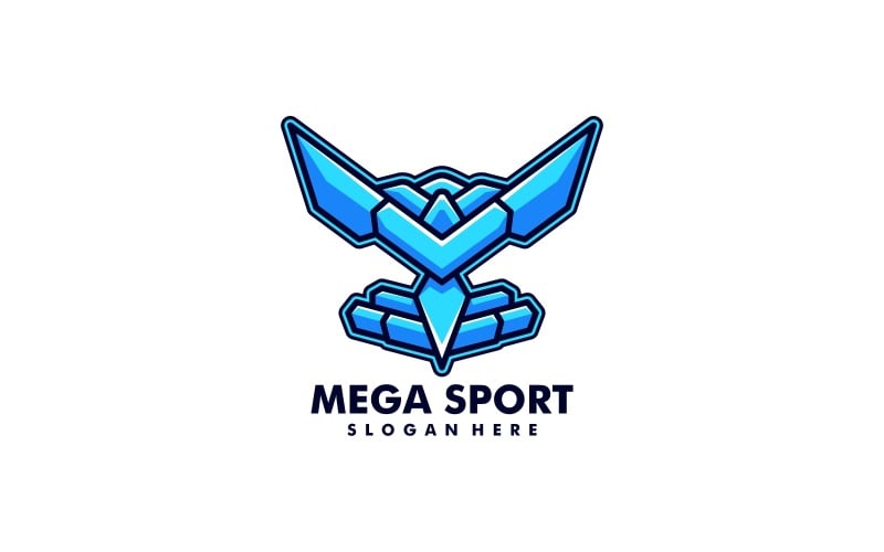 Mega Sport Простой логотип талисмана