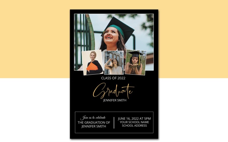 Modello di annuncio di laurea