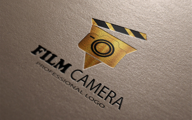 Шаблон логотипа кинокамеры