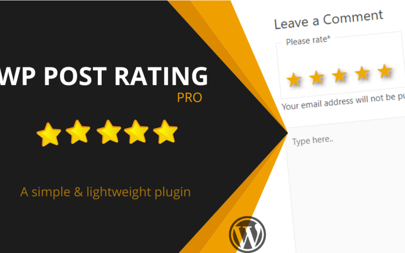 WP Post Rating Pro——WordPress 动态评级系统