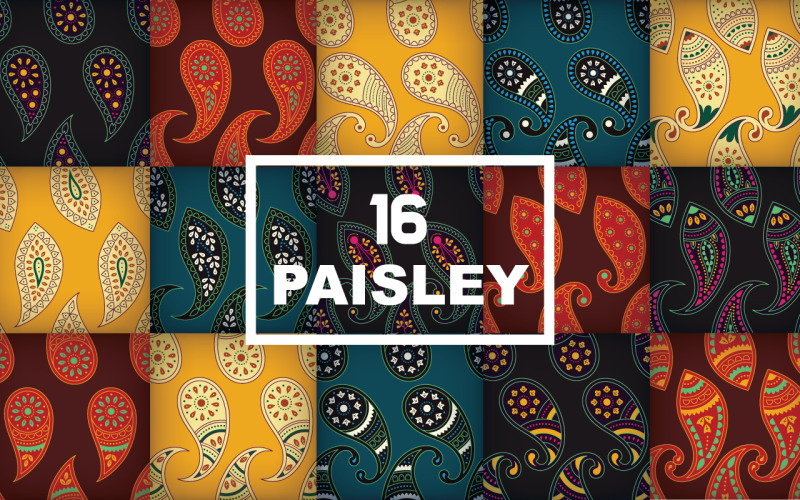 Paisley-sublimatie naadloos patroonontwerp