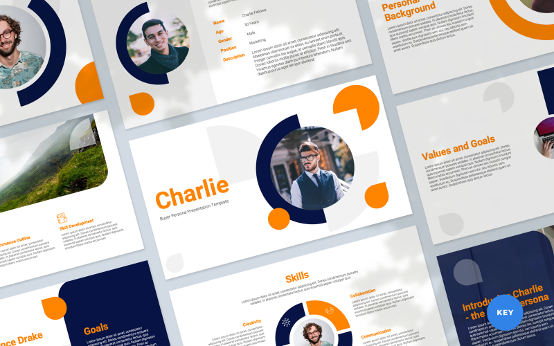 Modèle de présentation Keynote Buyer Persona