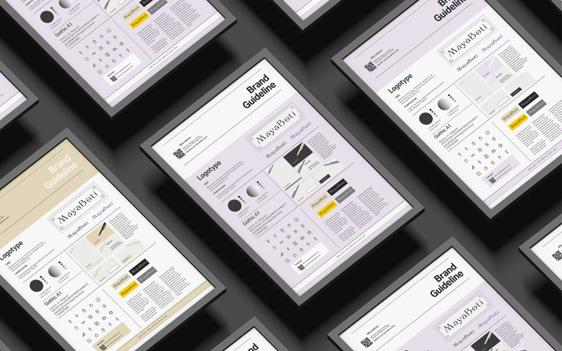 DIN A3 Brand Guideline poszter Design
