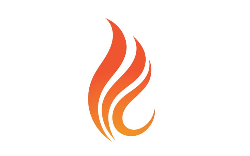 Fire And Flame Icon Gas Logo Vector V11 - TemplateMonster