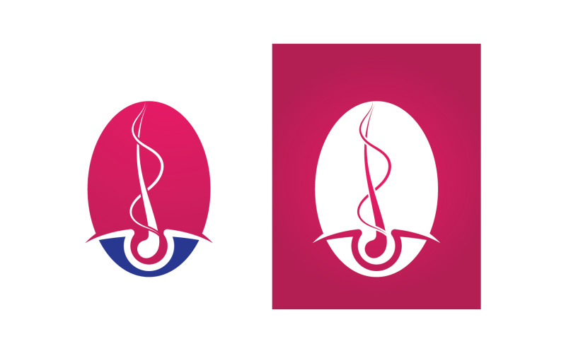 Haarverzorging Logo En Symbool Vector V12