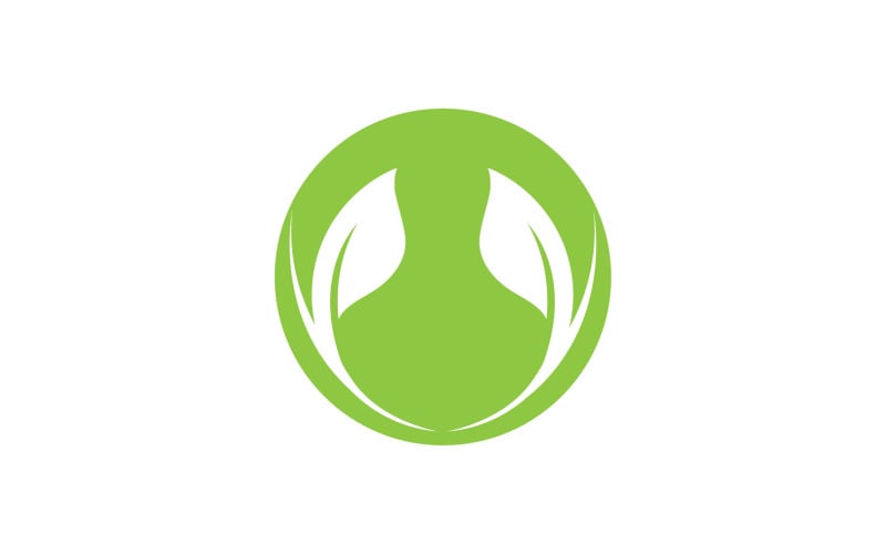 Leaf Green Logo Vector Nature Elements V32