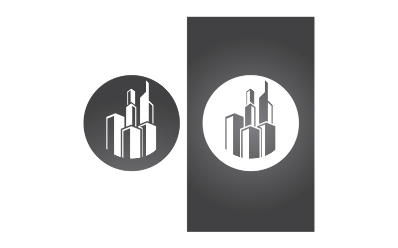 Moderní City Building Home Logo Vector V18