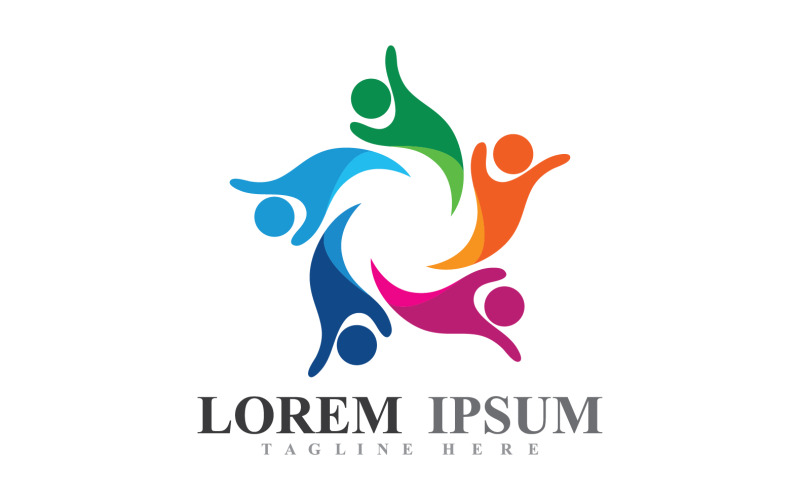 Comunità persone Team Group Logo Vector v10