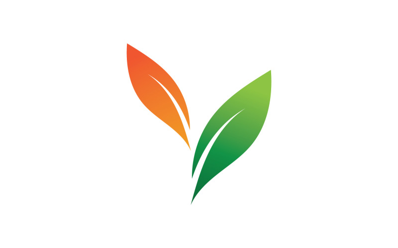 Eco foglia verde energia Logo Vector V24