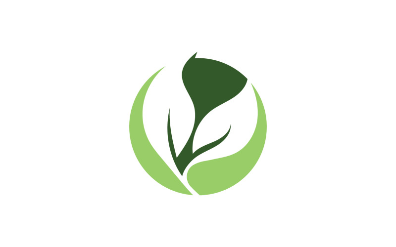 Eco foglia verde energia Logo Vector V25