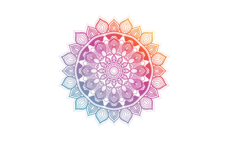 Mandala Kwiat Wektor Elementy Projektu V3