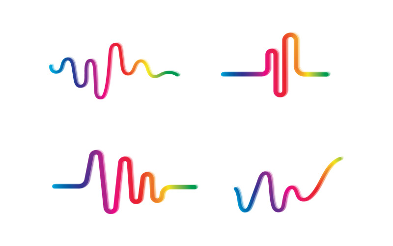 Sound Wave Music Equalizer Logo Vector V16