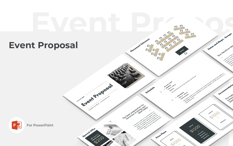 Evenementvoorstel Sjablonen PowerPoint presentatie