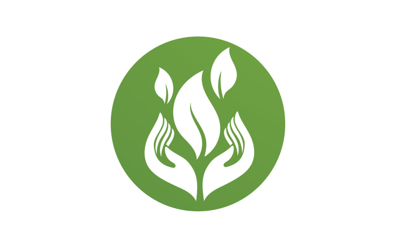 Feuille Eco Green Nature Logo Vector V24