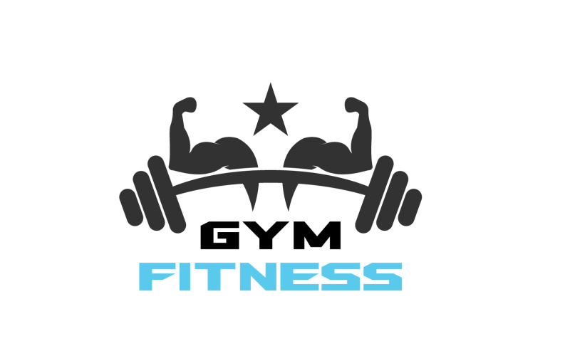 Fitnessstudio, Fitness, Logo, Sport, Vektor, V3