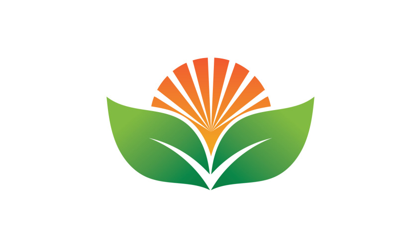 Foglia Eco Verde Natura Logo Vector V20