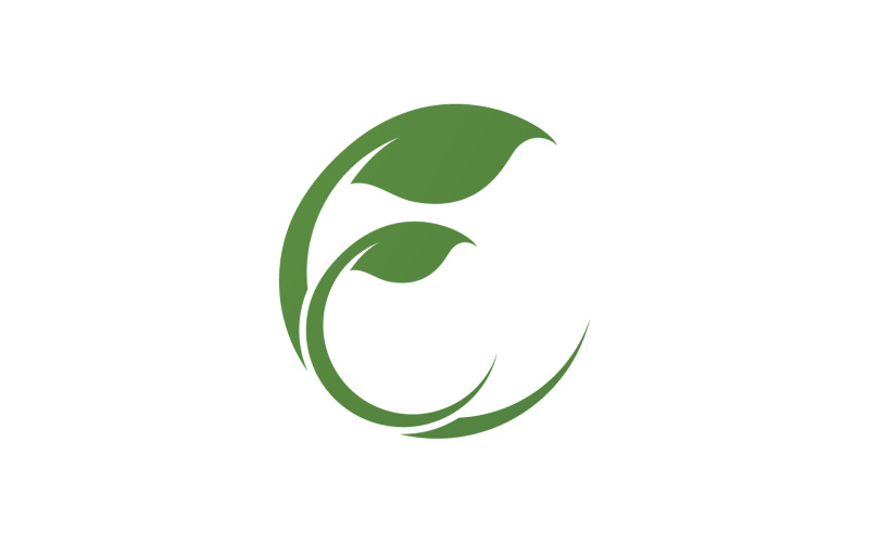 Foglia Eco Verde Natura Logo Vector V27