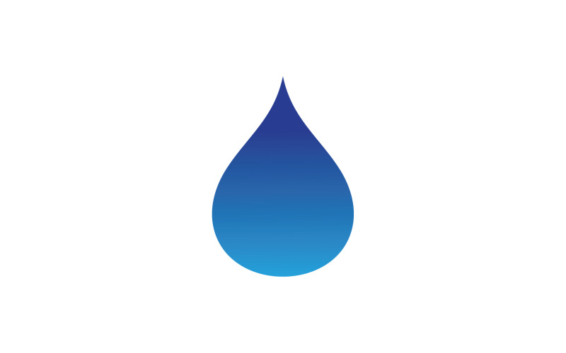 Goccia d'acqua Natura Logo Vector V4