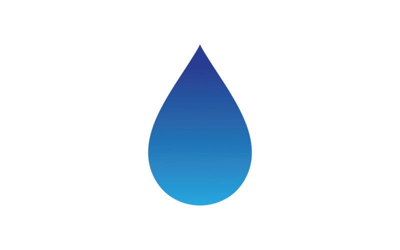 Gota de agua Naturaleza Logo Vector V6