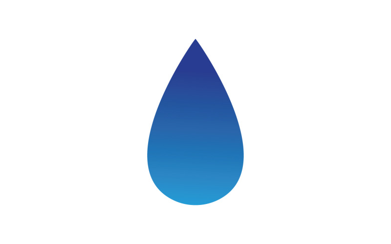 Gota de Água Natureza Logo Vector V7