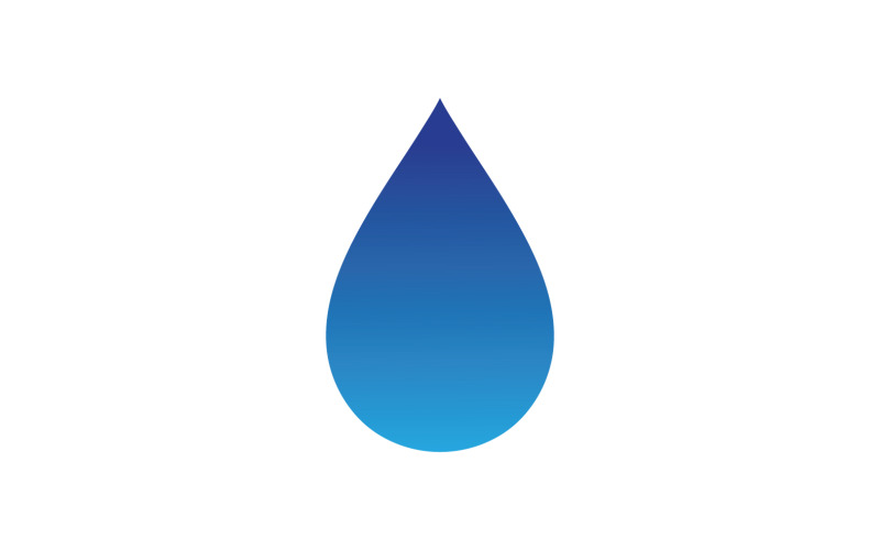 Goutte d'Eau Nature Logo Vecteur V6