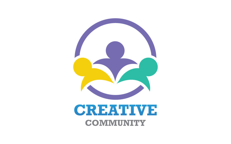 Logo de la communauté du groupe d'équipe de personnes créatives V26