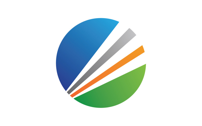 Simbolo di vettore di logo di finanza aziendale V4