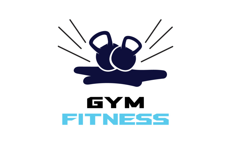 Spor Salonu Fitness Logo Spor Vektör V1