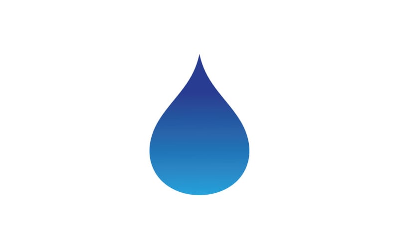 Waterdruppel Natuur Logo Vector V4