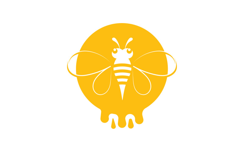 Arı Petek Logo Hayvan Vektör V7 #251723 - TemplateMonster