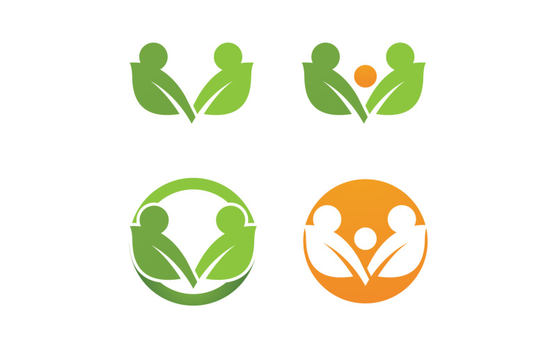 Feuille Eco Vert Nature Logo Vecteur V8