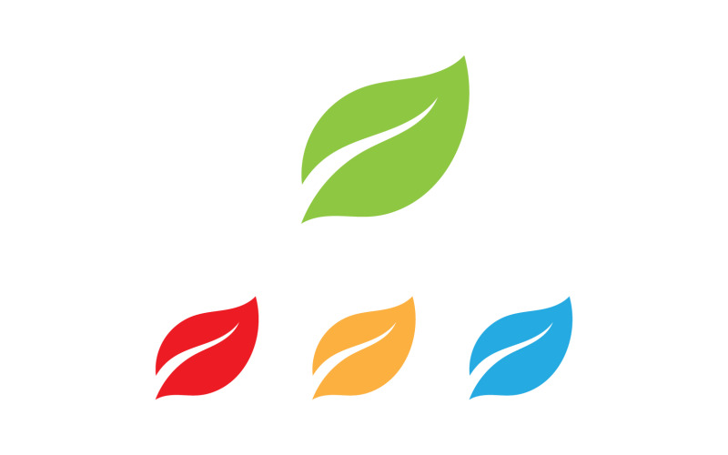Foglia Eco Verde Natura Logo Vector V13