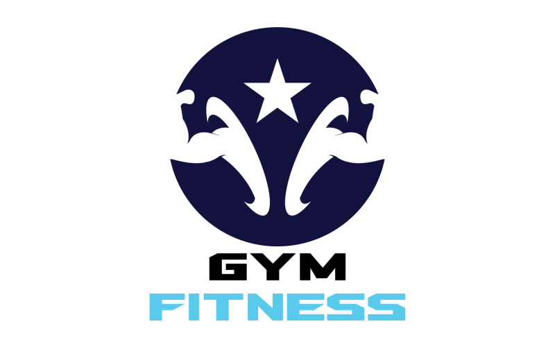 Palestra Fitness Logo Sport Vector V9