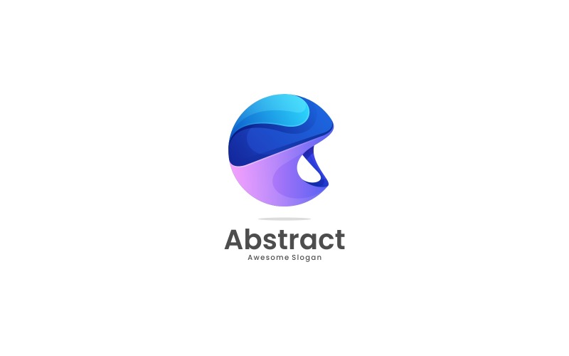 Красочный логотип абстрактного потока