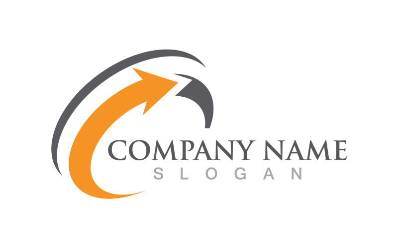 Círculo Swosh Logo Business V5