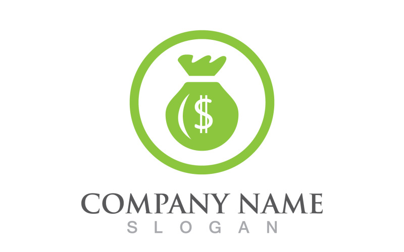 Soldi Borsa Dollaro Logo Vector V11