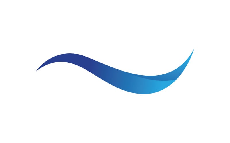 Vague Eau Logo Vecteur Nature V1