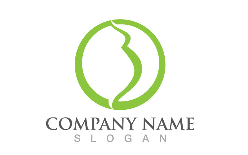 Vector de logotipo y símbolo embarazada V8