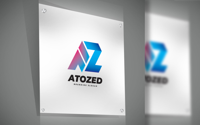 Modello di logo di architettura dalla A alla Z