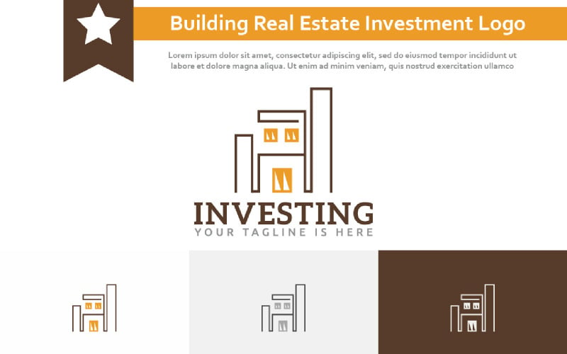 Building Real Estate House Investment Business Logo Template
