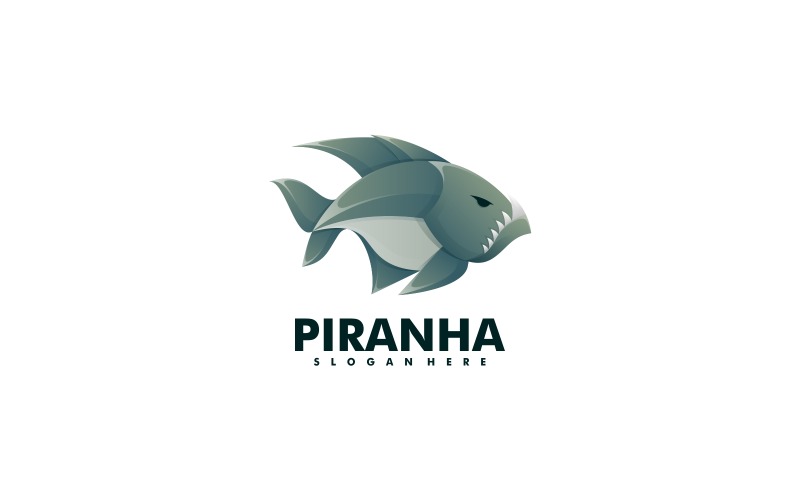 Création de logo dégradé Piranha