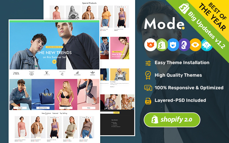 Mode – Daily Fashion LifeStyle & Apparel – Ein Premium Shopify Responsive Theme