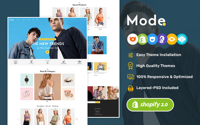 Modo - Moda diária Estilo de vida e vestuário - Um tema responsivo premium da Shopify