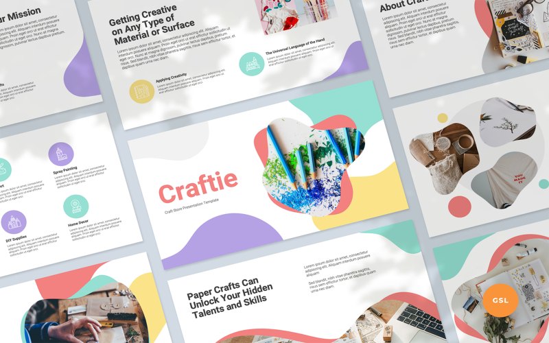 Craft Store-presentatie Google Slides-sjabloon