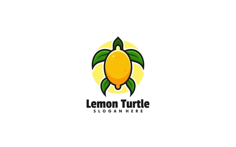 柠檬龟简单的标志样式
