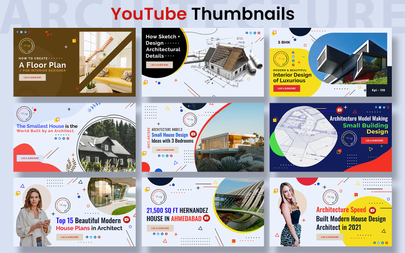 Design architektury Miniatury YouTube