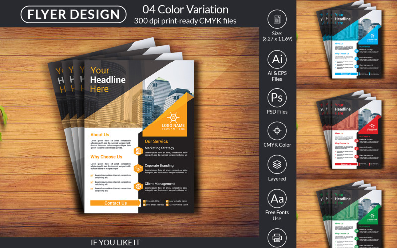 Moderne Flyer-Design-Vorlage