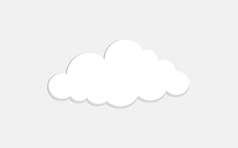 Vecteur d'illustration de nuage blanc