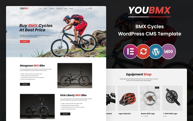 YOUBMX - BMS en fietsen WordPress-thema