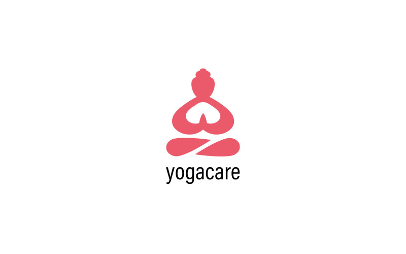 瑜伽保健瑜伽健康人标志模板矢量设计现代图形业务黑色创意